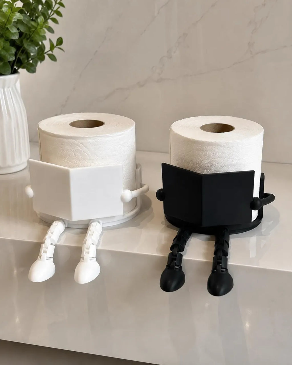 Toilet Paper Holder - design for easy installation and secure hold - Modern Bathroom accessory.