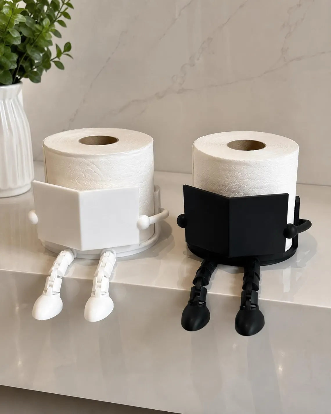 Toilet Paper Holder - design for easy installation and secure hold - Modern Bathroom accessory.