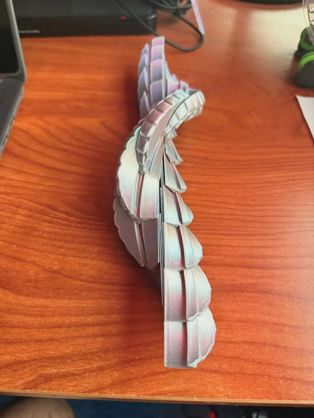 3D Printed Twisty Dragon Egg Fidget Toy | Spiral Texture Stress Relief Desk Toy